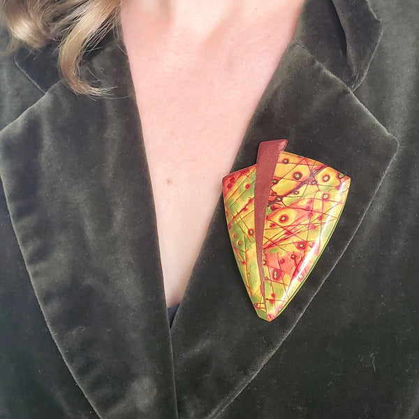 Mokume Gane Brooch/Pendant