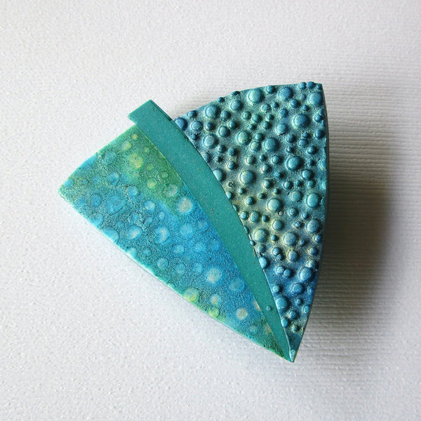 Water Droplet Textured Brooch/Pendant