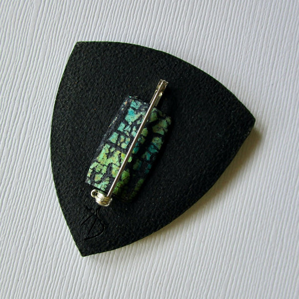 Faux Turquoise Brooch/Pendant