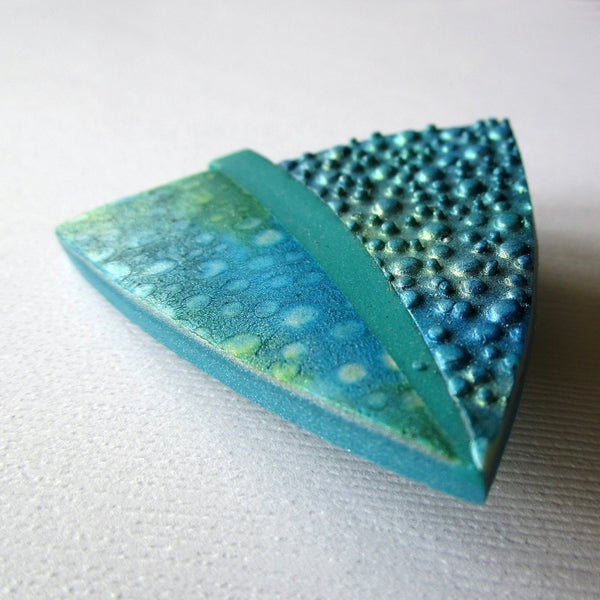 Water Droplet Textured Brooch/Pendant