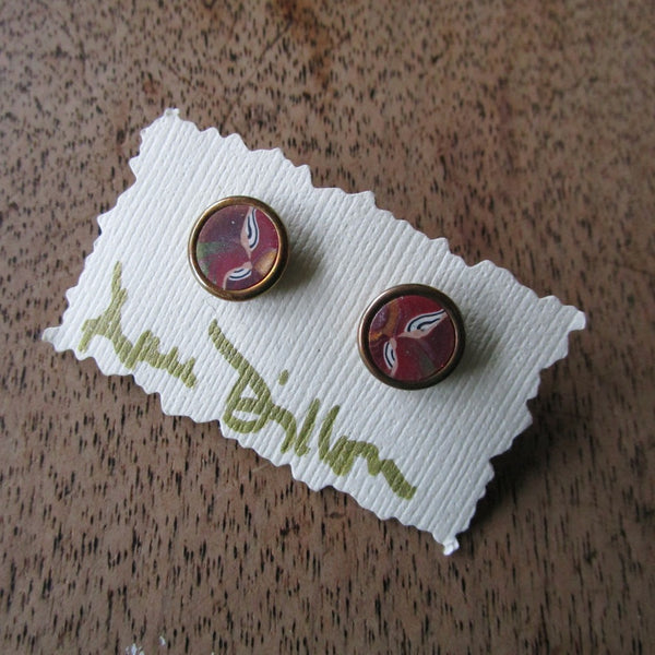 Coppr Autumn Abstract Small Post Earrings