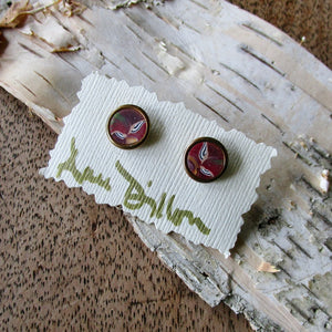 Coppr Autumn Abstract Small Post Earrings